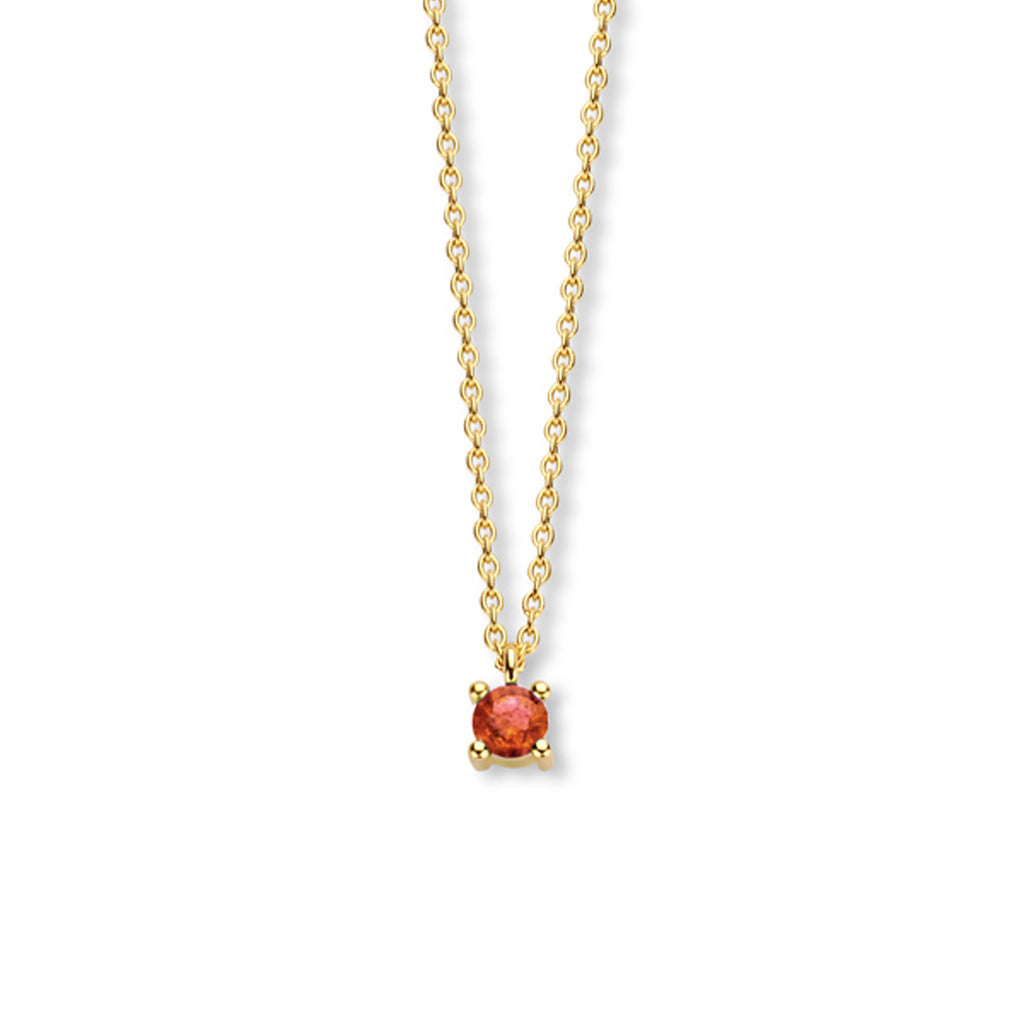 Collier met geboortesteen 40 - 42 - 44 cm