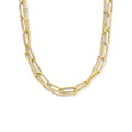 Multi-collier anker en paperclip ronde buis 4.0 mm 43 + 3 cm ion plating
