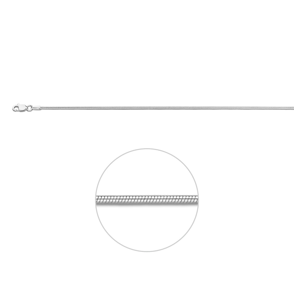 Collier slangen - zilver