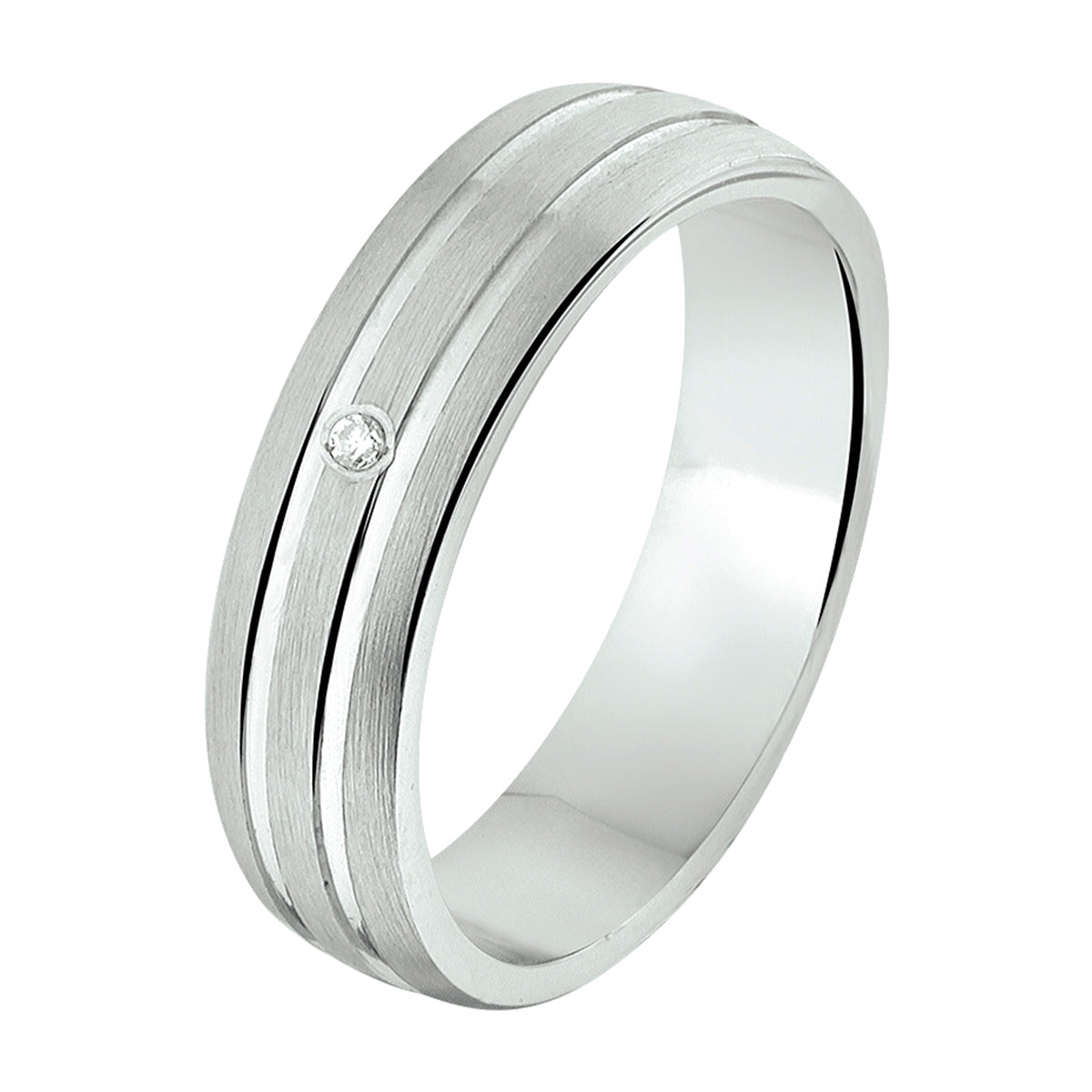 Ring a304 - 5 mm - 0.01ct h si