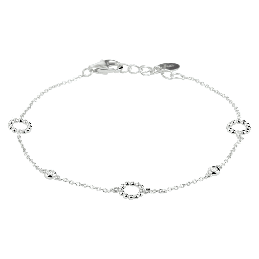 Armband zirkonia 16 + 2 cm