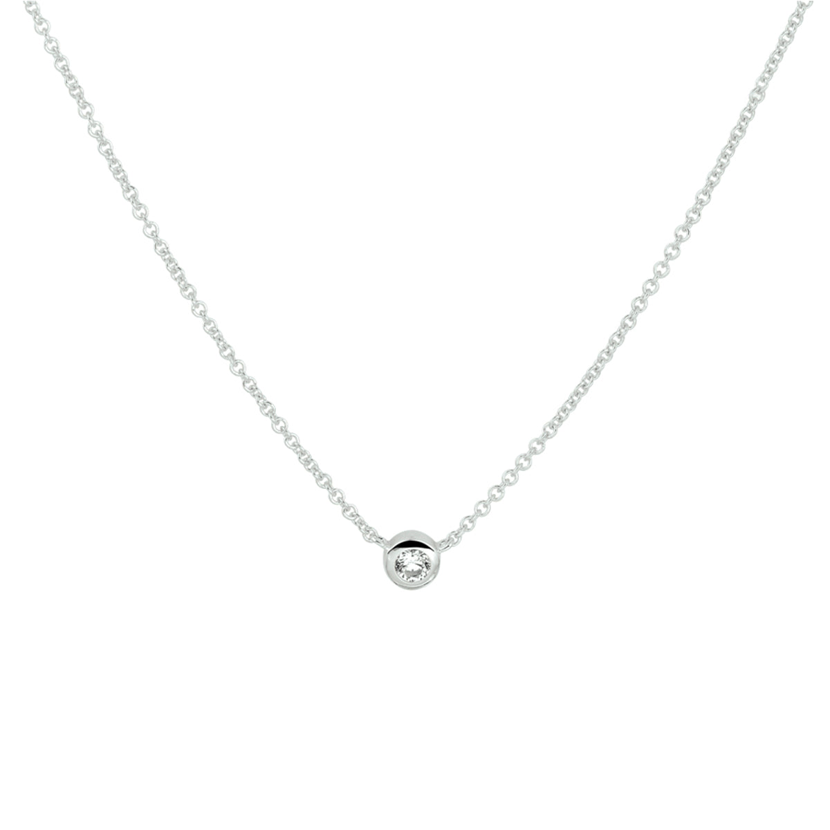 Collier zirkonia 40 - 42 - 44 cm