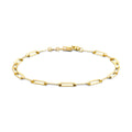 Armband paperclip schakel - goud