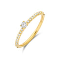Aanzoeksring diamant 0.25ct h si