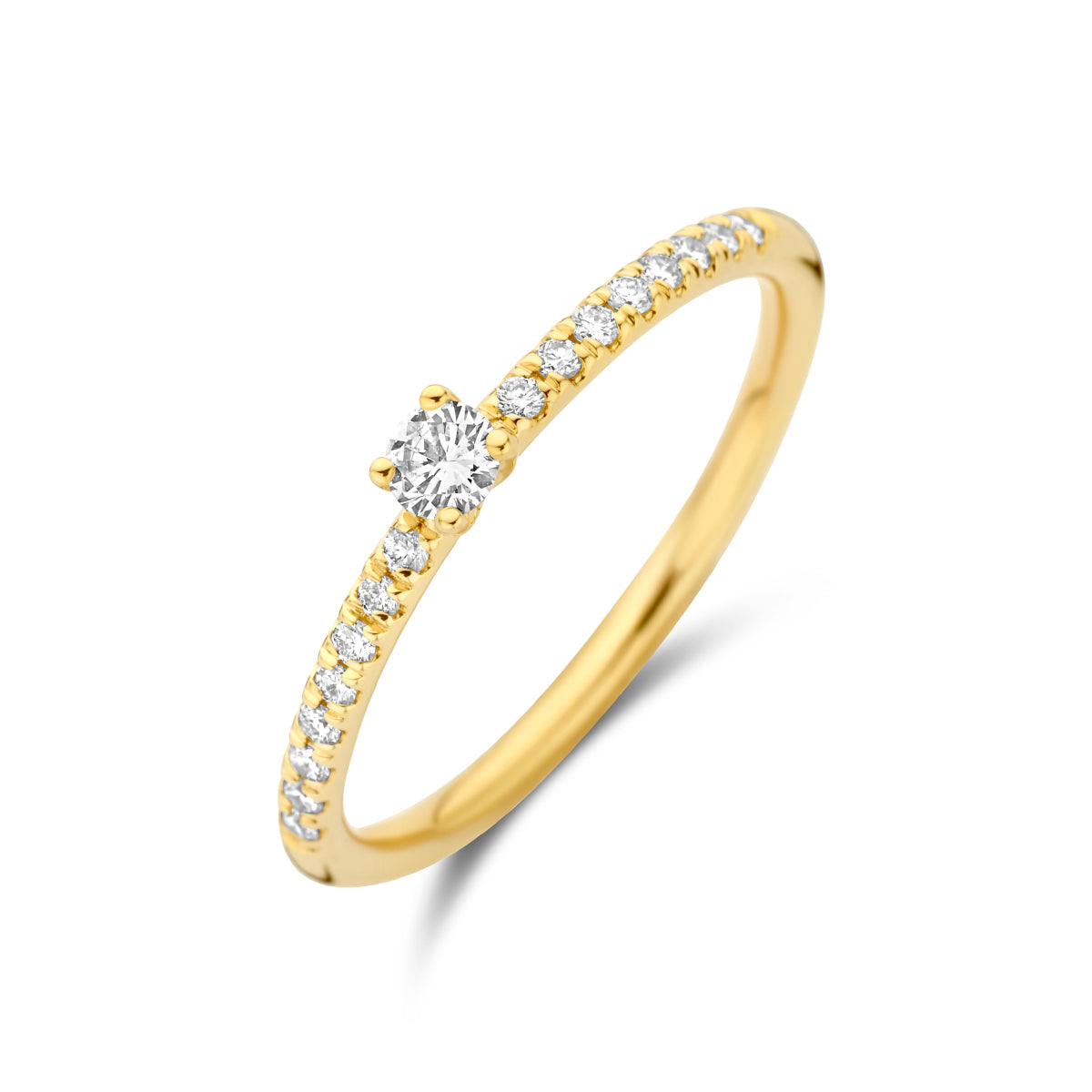 Aanzoeksring diamant 0.25ct h si