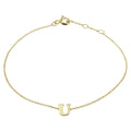Armband letter 16.5 - 17.5 - 18.5 cm