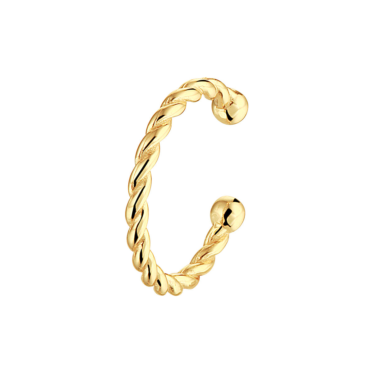 Earcuff gedraaid 1 micron