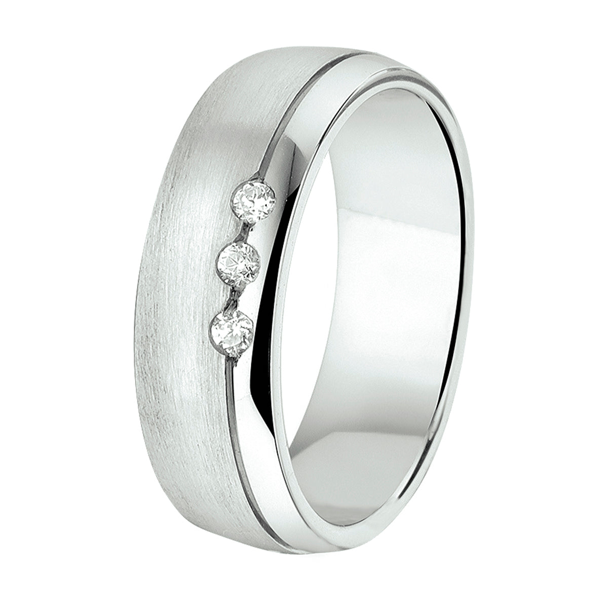 Ring a206 - 6 mm - met cz
