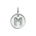 Hanger letter m zirkonia