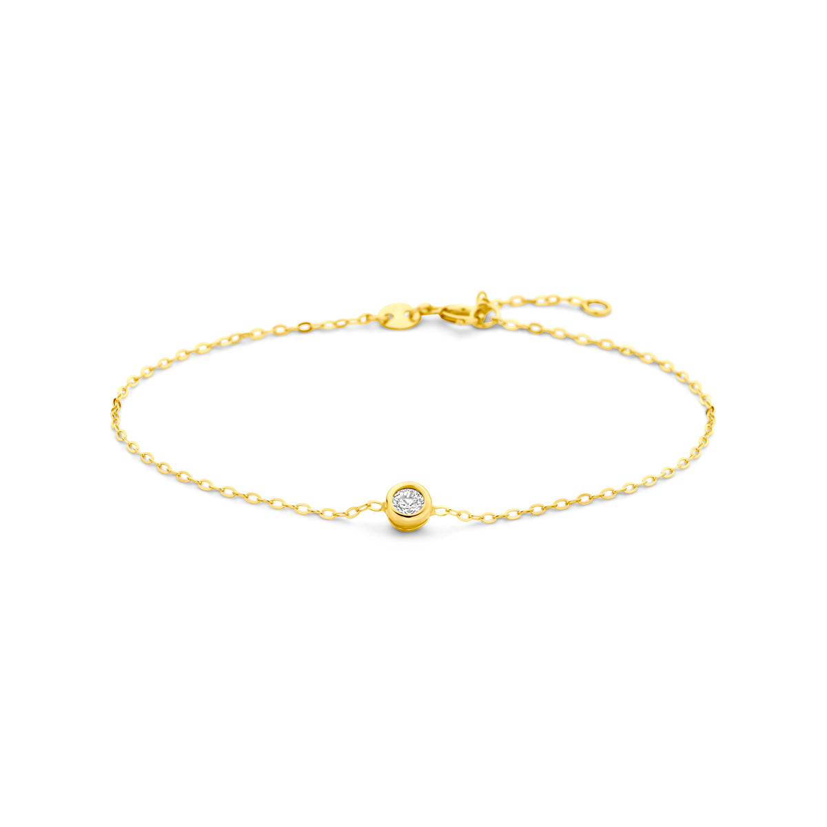 Armband zirkonia 16.5 + 2 cm