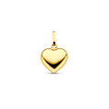 Gouden hanger hart bol 10.5mm