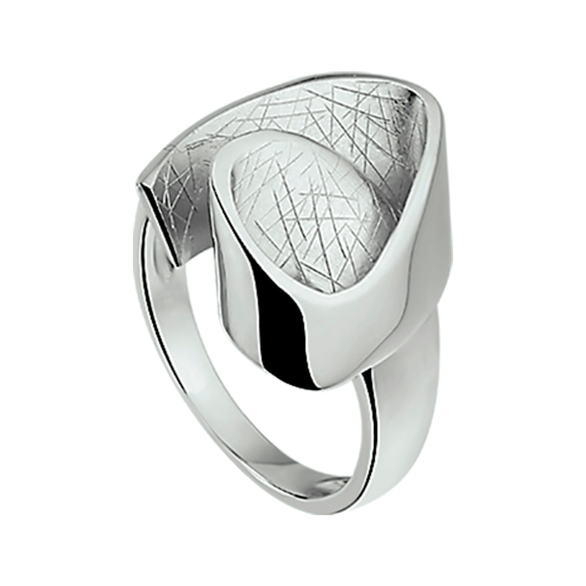 Ring gescratcht poli/mat