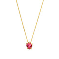 Collier hart roze topaas 40 - 42 - 44 cm