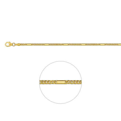 Armband schakel - goud