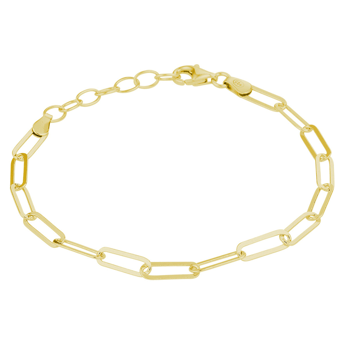 Goud geel op Zilver lengte artikelen (schakel)