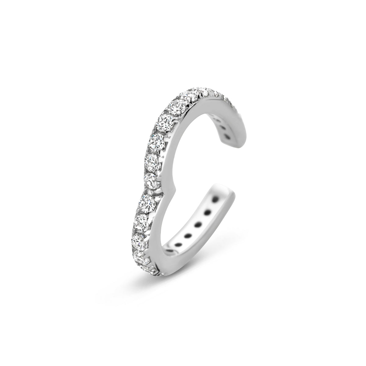 ear cuff hartje zirkonia 13.5 mm