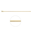Armband slang rond 1.2 mm 19 + 2 cm (heren lengte)