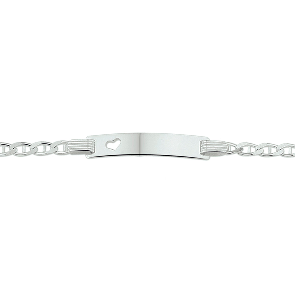 Graveerarmband hart plaat 5.0 mm