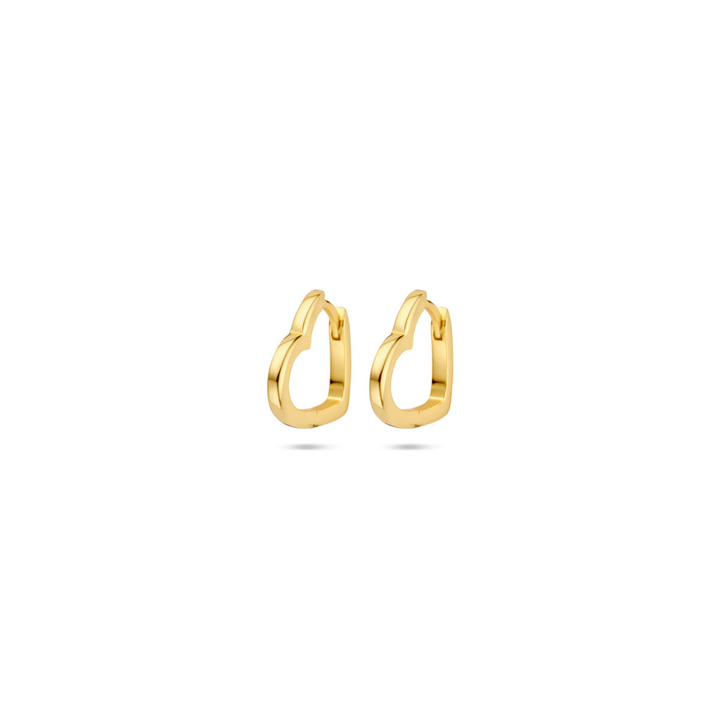 Klapoorringen - verguld zilver