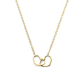 Collier hartjes 40 + 5 cm 3 micron