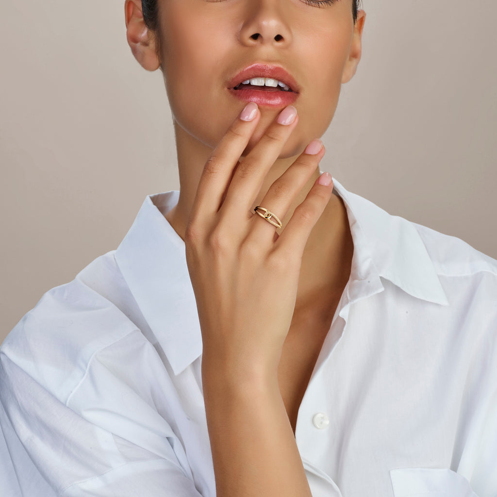 Ring diamant 0.14ct h si