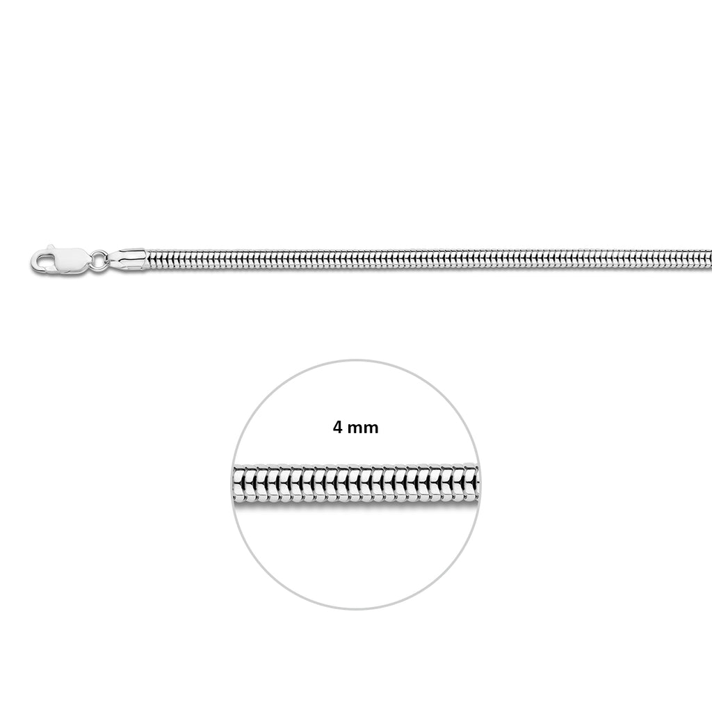 Armband slangen - zilver