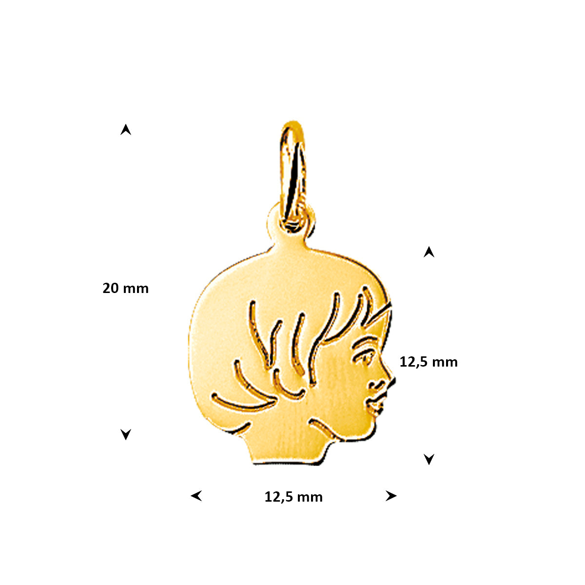Hanger meisje 15 x 12 mm