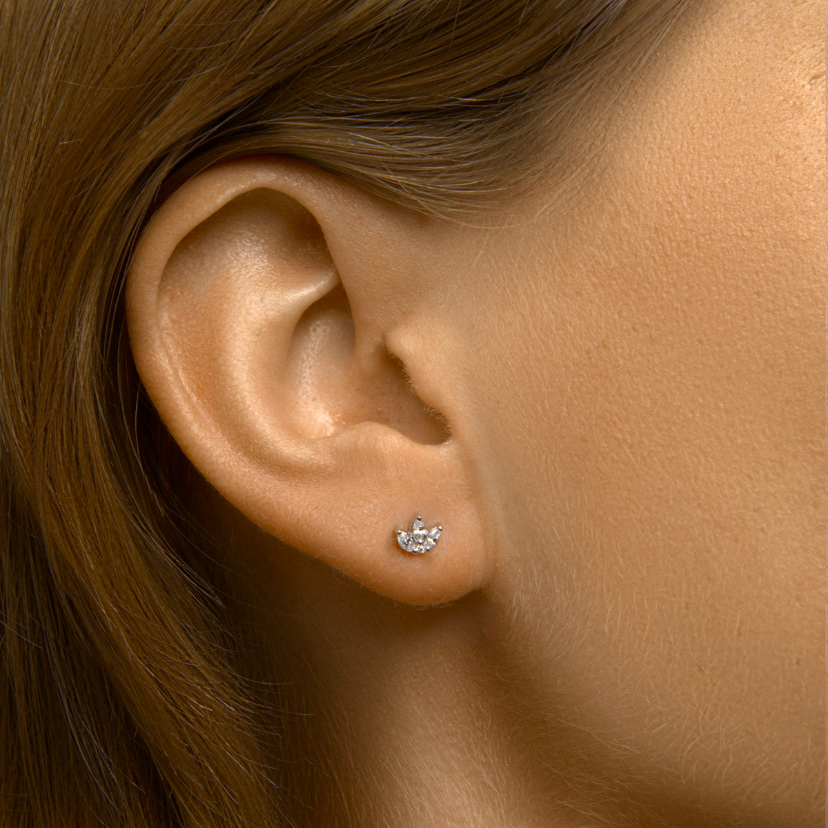 Oorknoppen lotus zirkonia