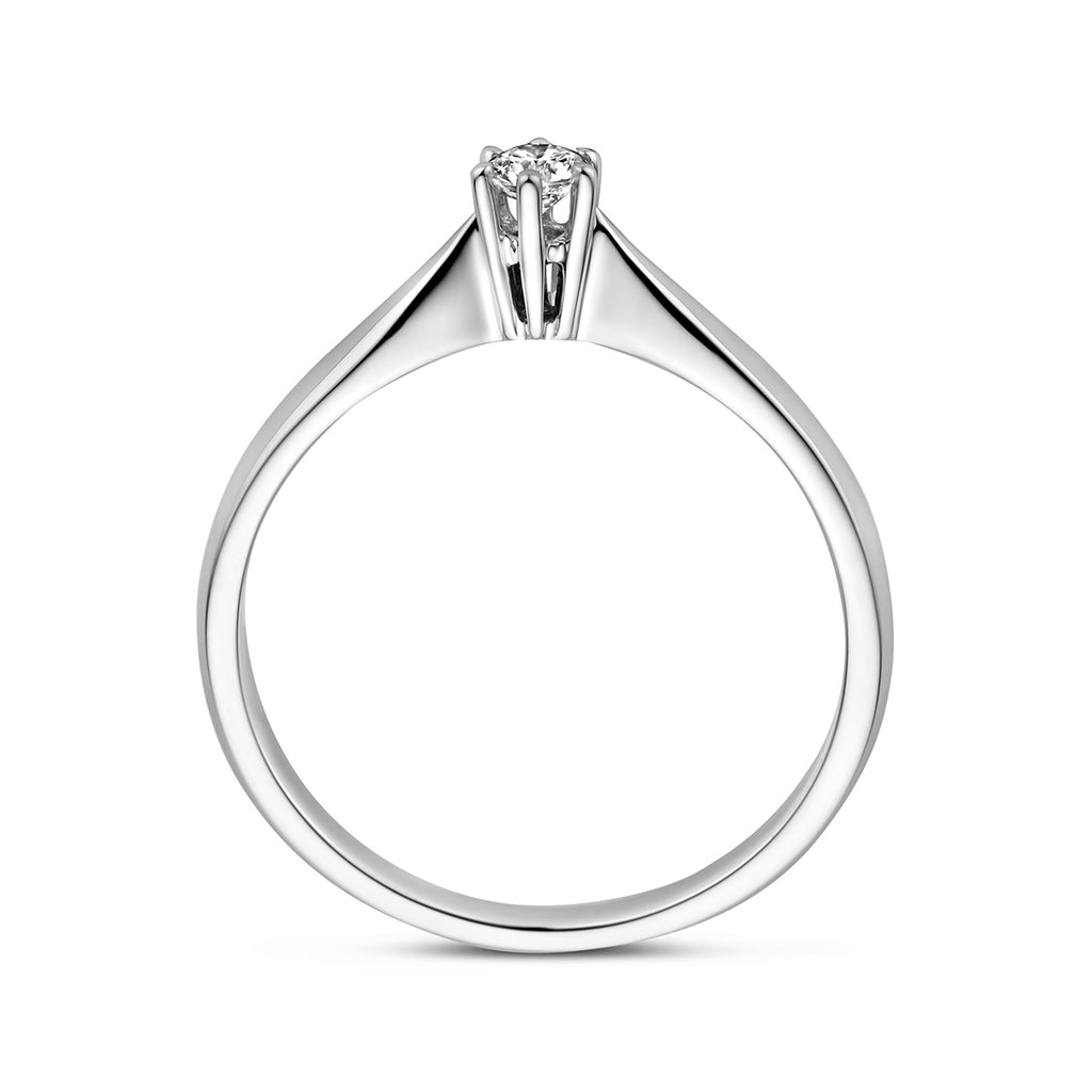 Ring diamant 0.10ct h si