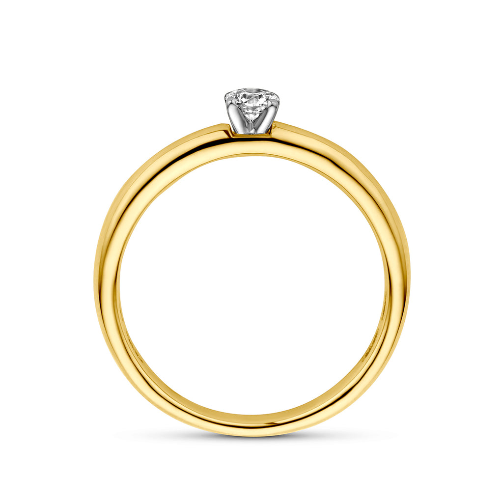 Ring diamant 0.15ct h si