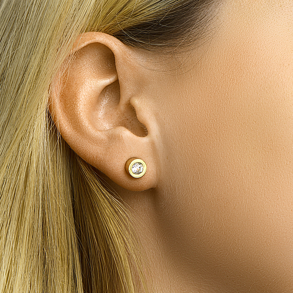 Oorknoppen strass 7 mm