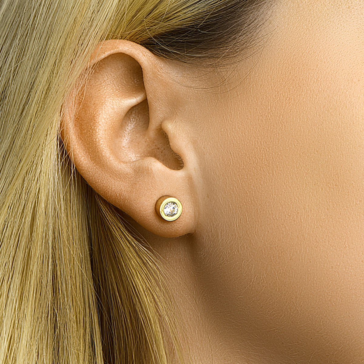 Oorknoppen strass 7 mm