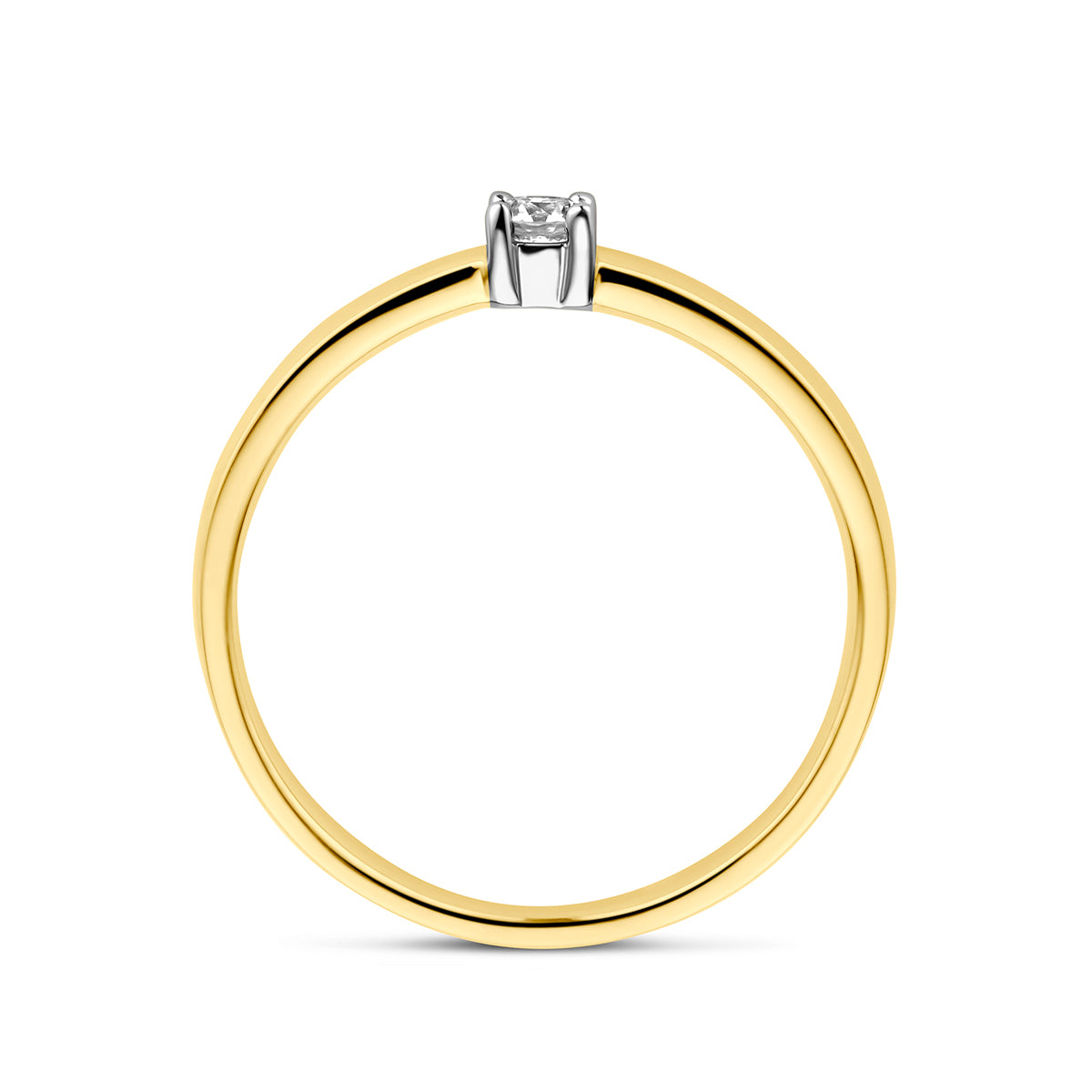 Ring diamant 0.10ct h si