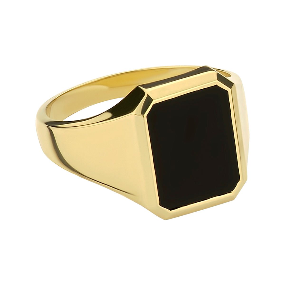 Zegelring massief onyx