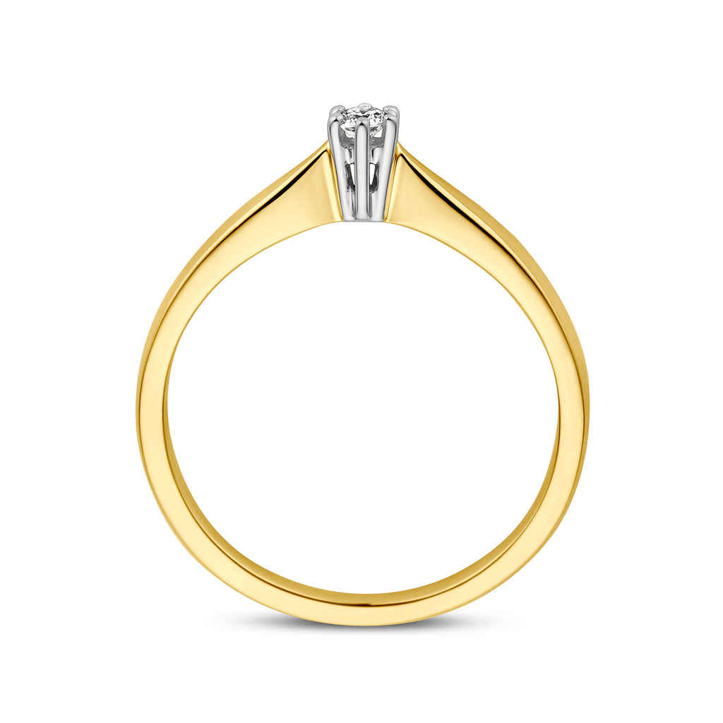 Ring diamant 0.05ct h si