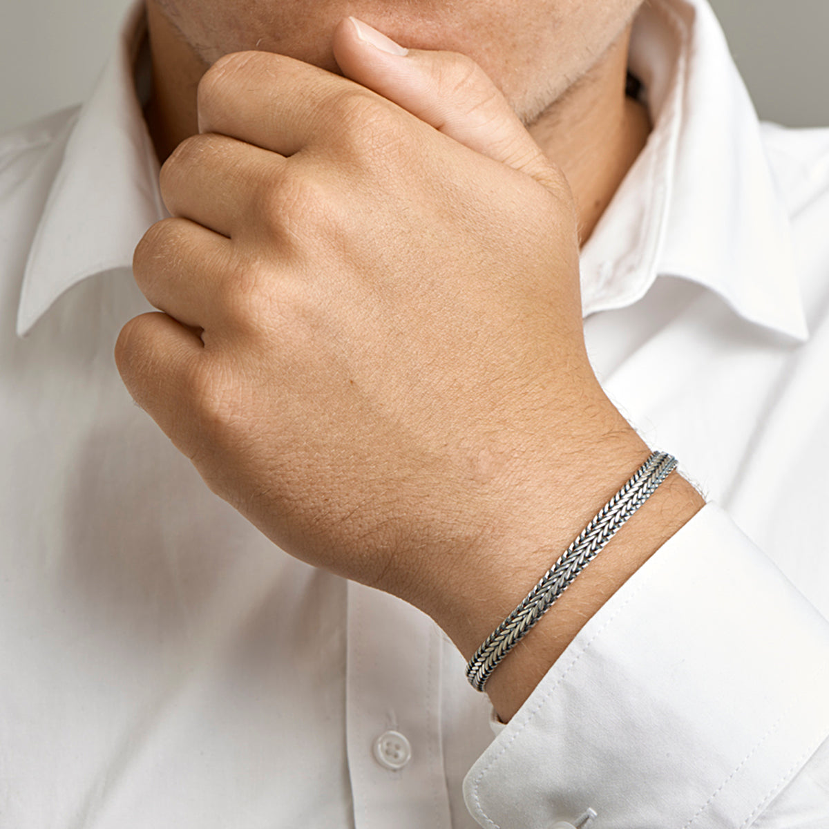 Armband oxi vossestaart 6.5 mm