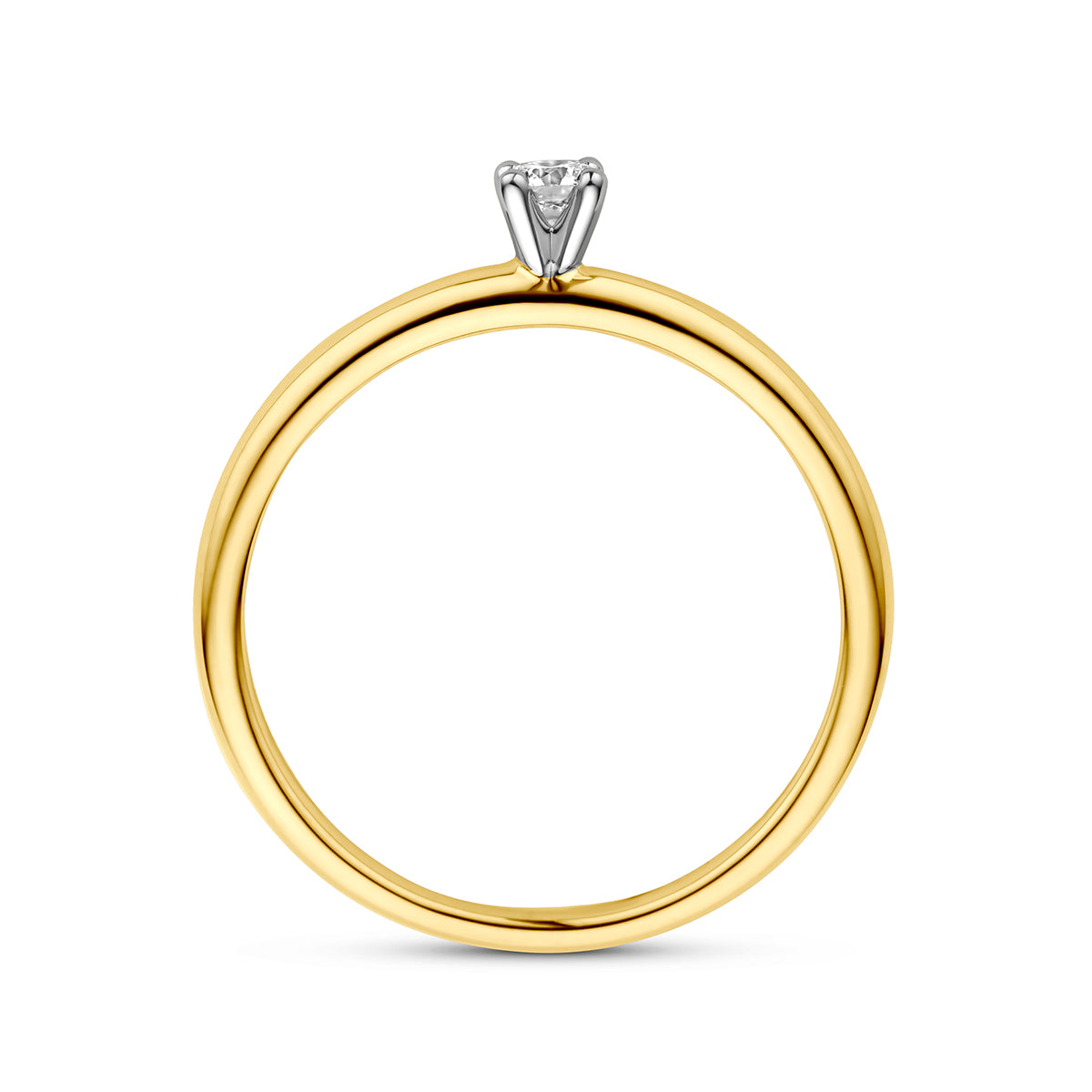 Ring diamant 0.09ct h si