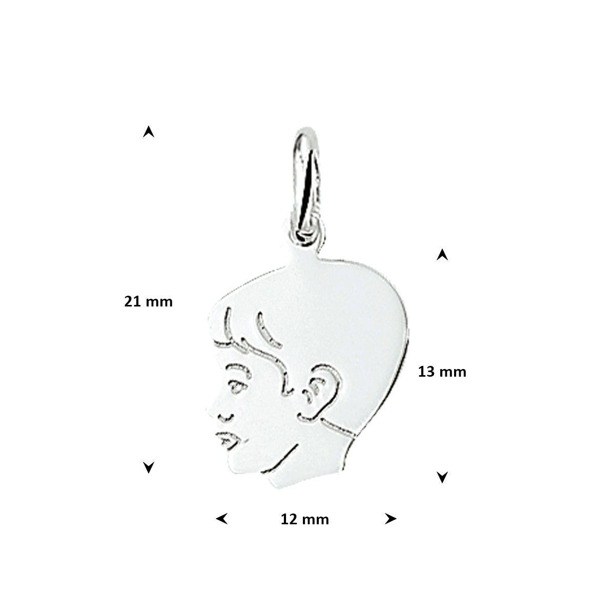 Hanger jongen 12 x 15.5 mm