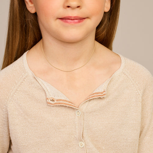 Collier ankerschakel - 0.8mm - 38cm - geelgoud - 4016354
