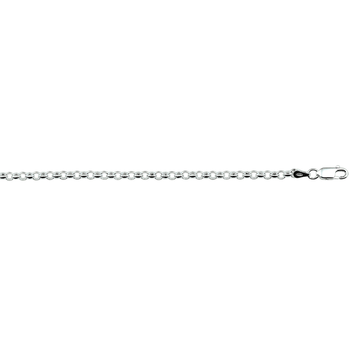 Armband jasseron schakel - zilver