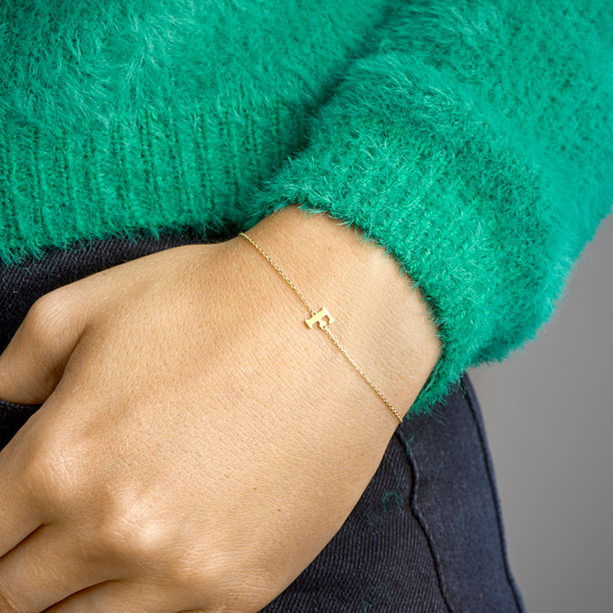 Armband letter 16.5 - 17.5 - 18.5 cm
