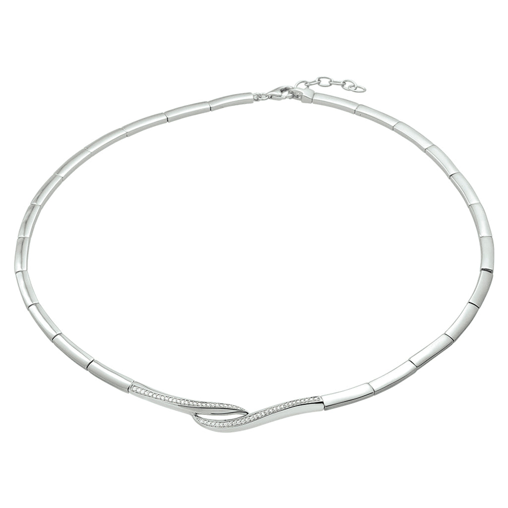 Collier zirkonia 43 + 3 cm