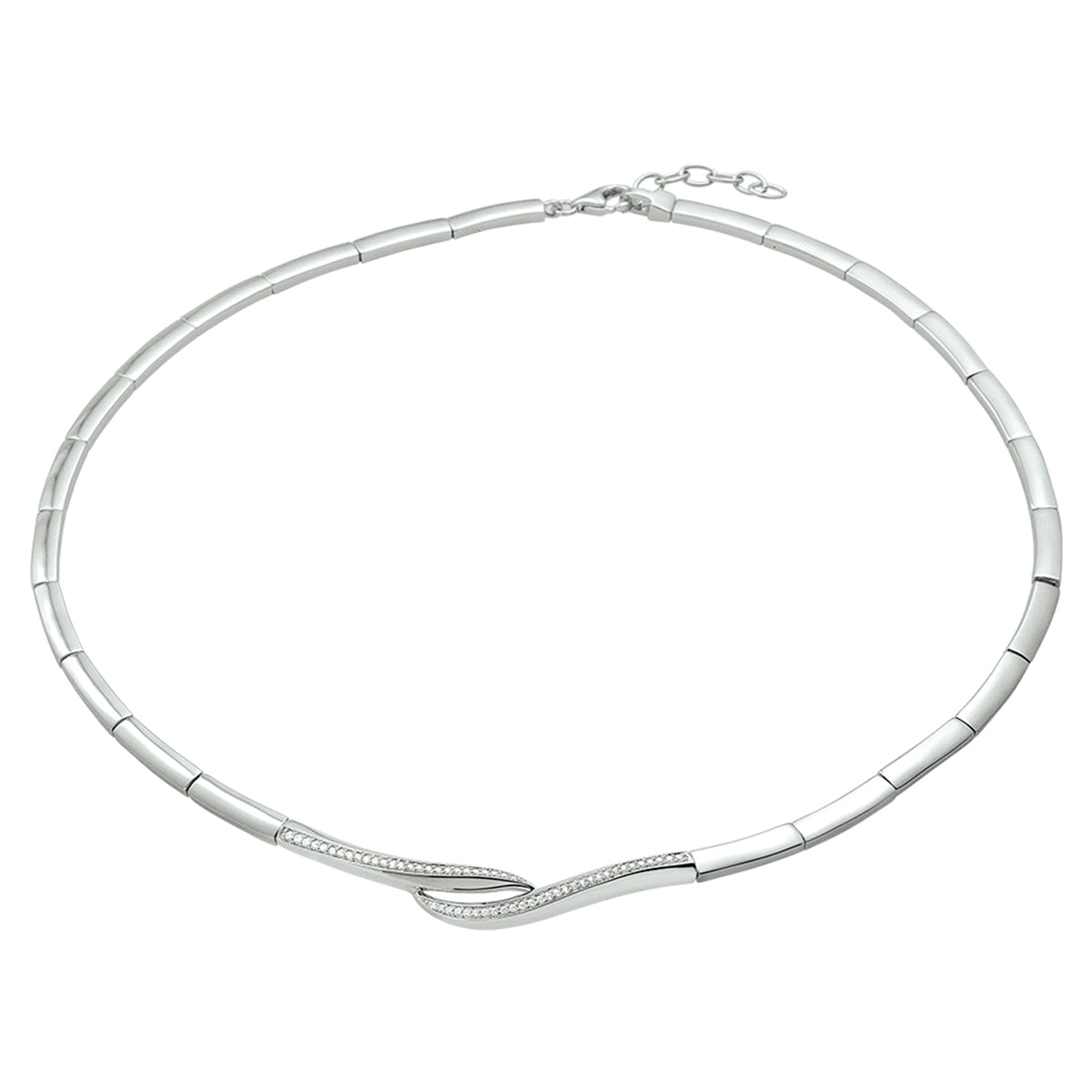 Collier zirkonia 43 + 3 cm