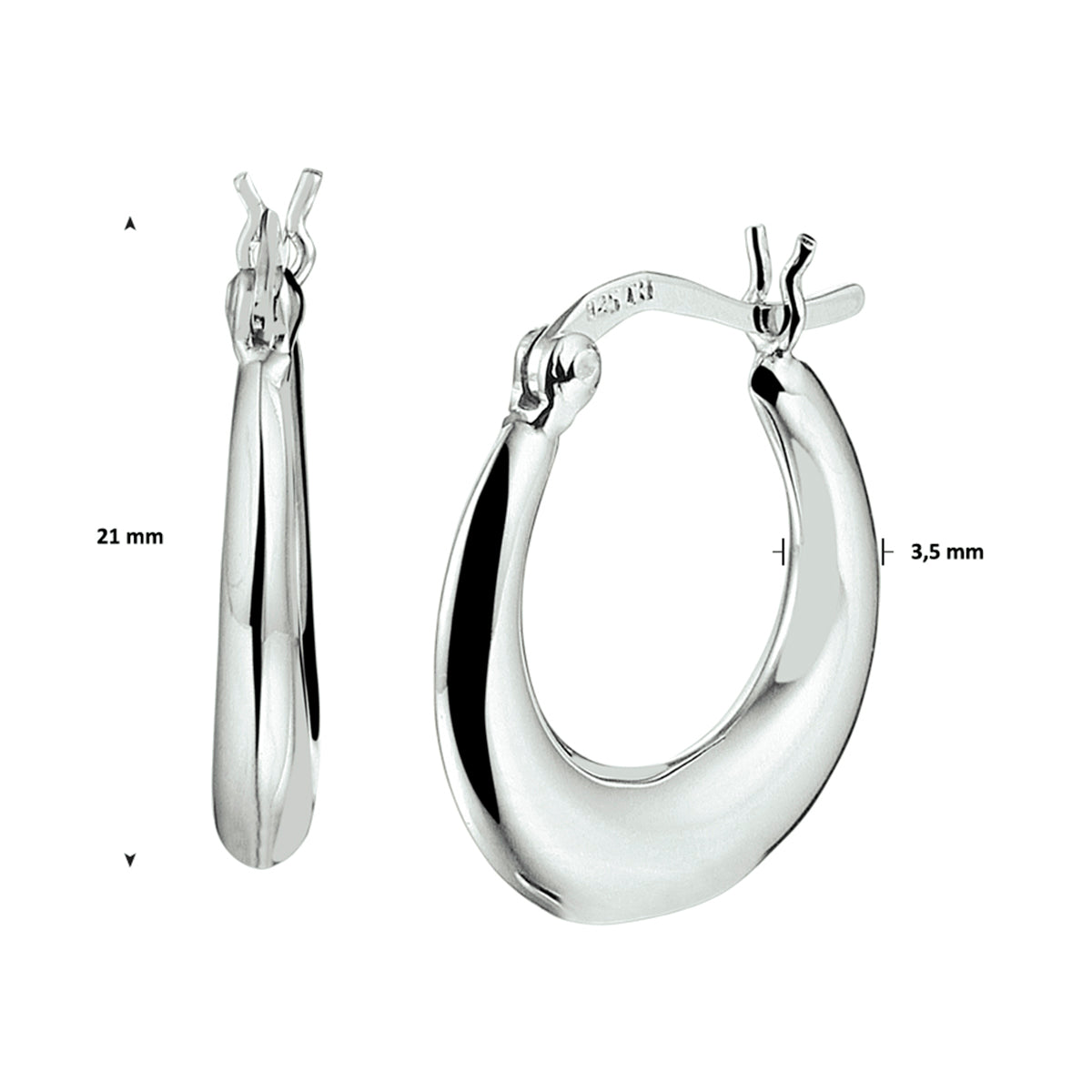 Oorringen - zilver