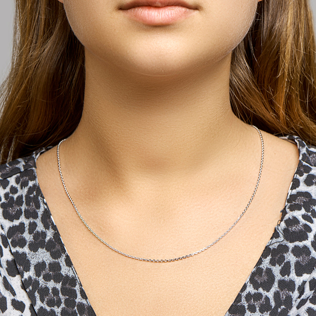 Collier anker gediamanteerd 1.6 mm