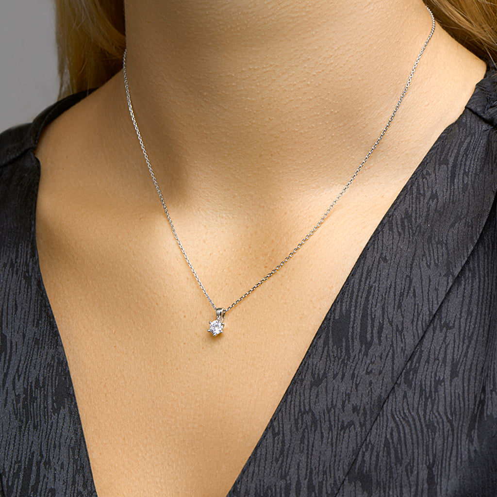 Collier zirkonia 41 + 4 cm