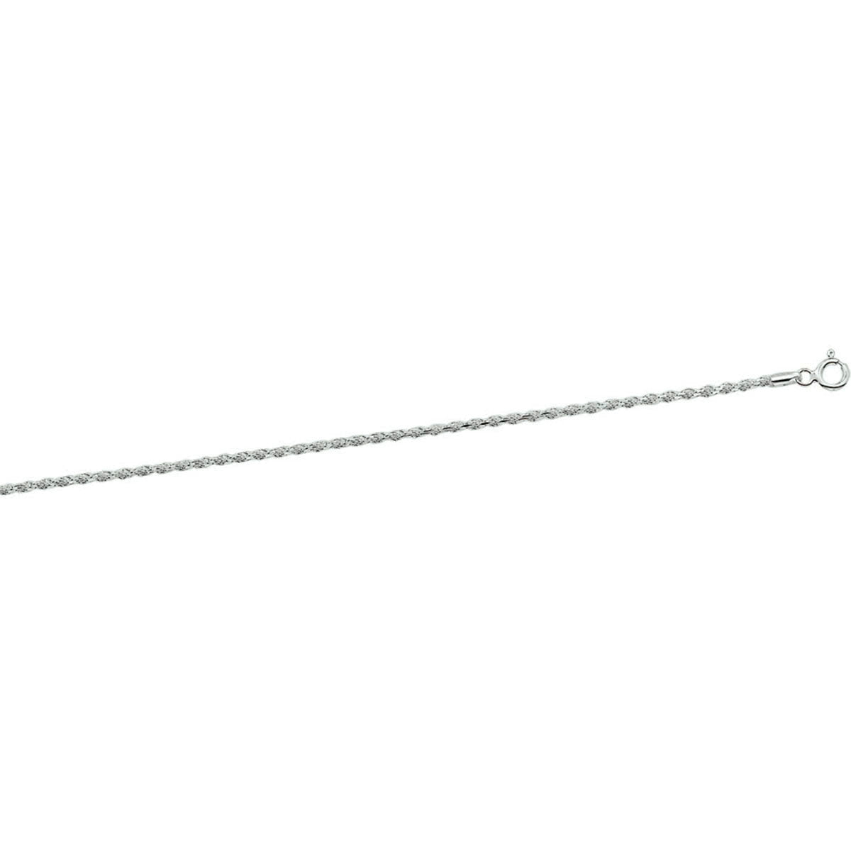 COLLIER ZILVER KOORD - 42 CM