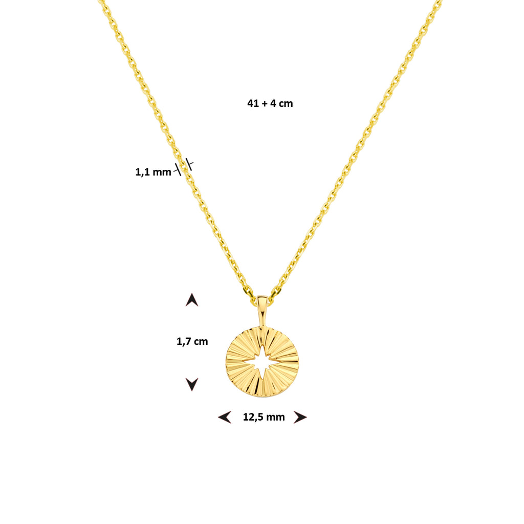 Collier rondje 41 + 4 cm