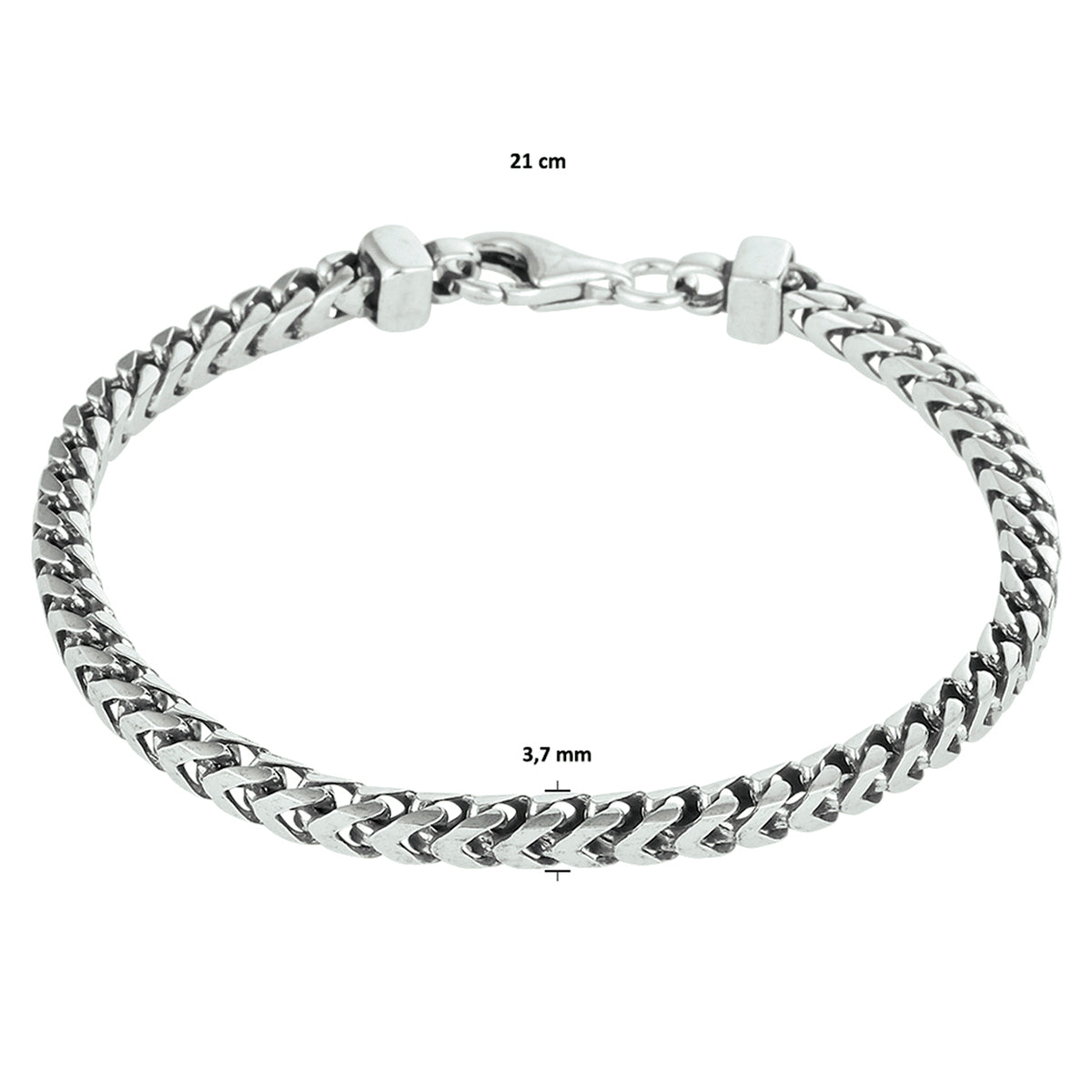 Armband oxi gourmette 3.7 mm