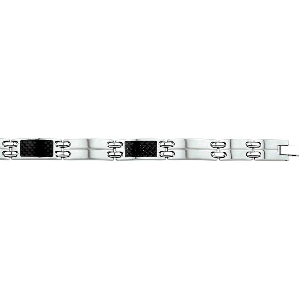 Armband carbon poli/mat 9 mm 22 cm